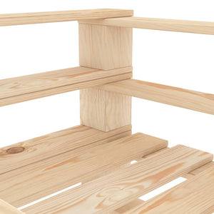 7-tlg. Garten-Lounge-Set aus Paletten Holz