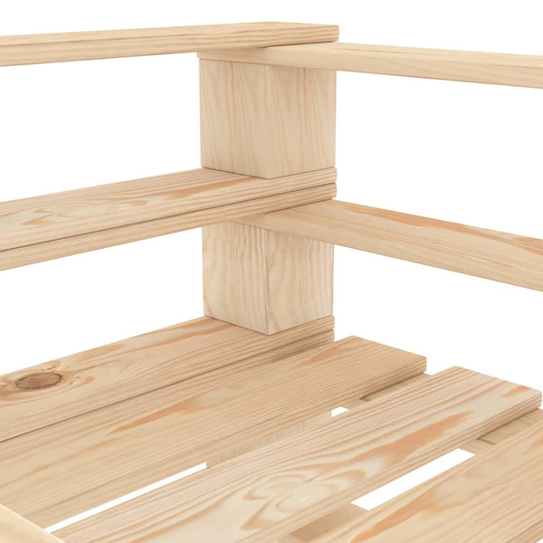 7-tlg. Garten-Lounge-Set aus Paletten Holz