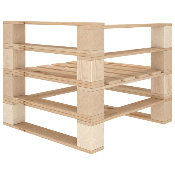 7-tlg. Garten-Lounge-Set aus Paletten Holz