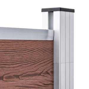 Gartenzaun WPC 872x186 cm Braun