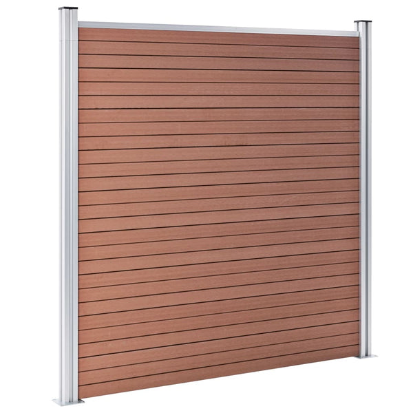Gartenzaun WPC 1564x186 cm Braun