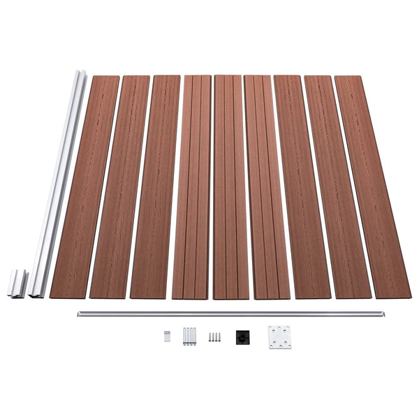Gartenzaun WPC 1564x186 cm Braun
