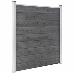 Gartenzaun WPC 1218x186 cm Grau
