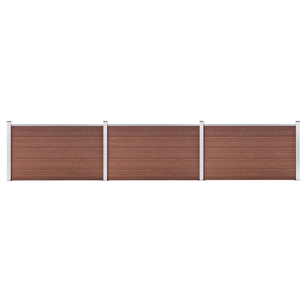 Gartenzaun WPC 526x106 cm Braun