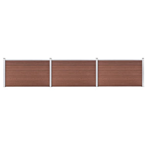 Gartenzaun WPC 526x106 cm Braun