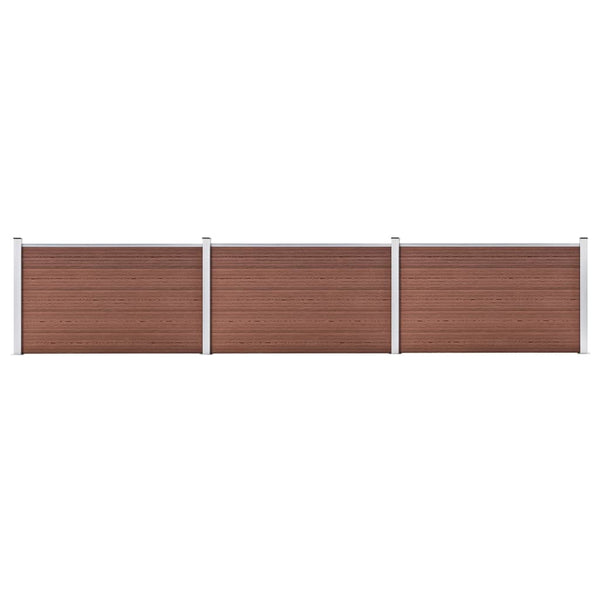 Gartenzaun WPC 526x106 cm Braun