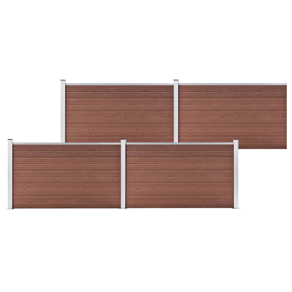 Gartenzaun WPC 699x106 cm Braun