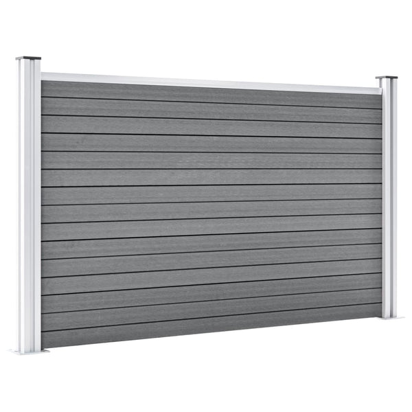 Gartenzaun WPC 872x106 cm Grau