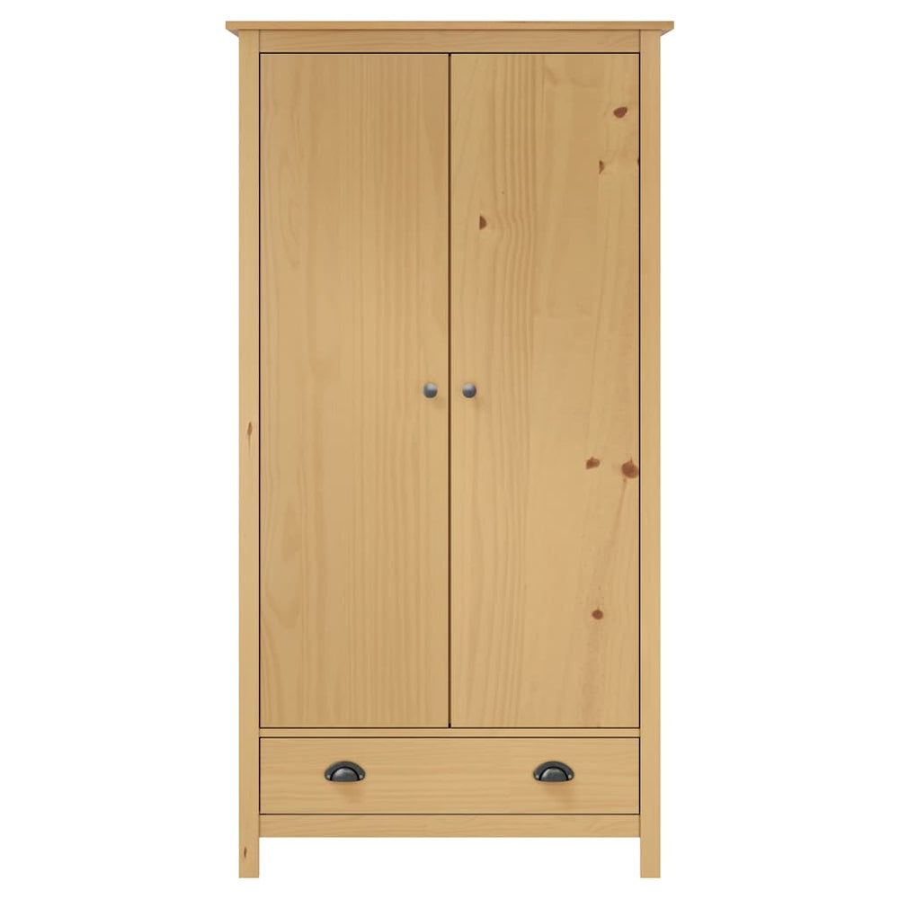 vidaXL 2-Door Wardrobe Hill 89x50x170 cm Solid Pine Wood
