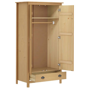 vidaXL Armoire 2 portes Hill 89x50x170 cm Bois de pin massif