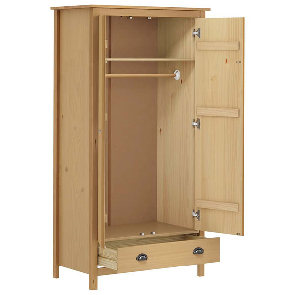 vidaXL Armoire 2 portes Hill 89x50x170 cm Bois de pin massif