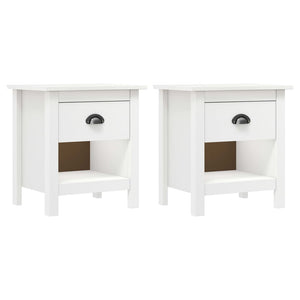 vidaXL Tables de chevet 2 pcs Hill 46x35x49,5 cm en pin massif