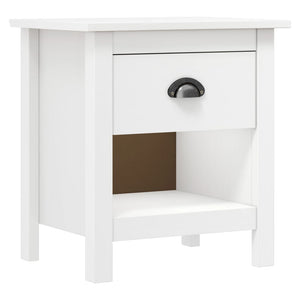 vidaXL Tables de chevet 2 pcs Hill 46x35x49,5 cm en pin massif