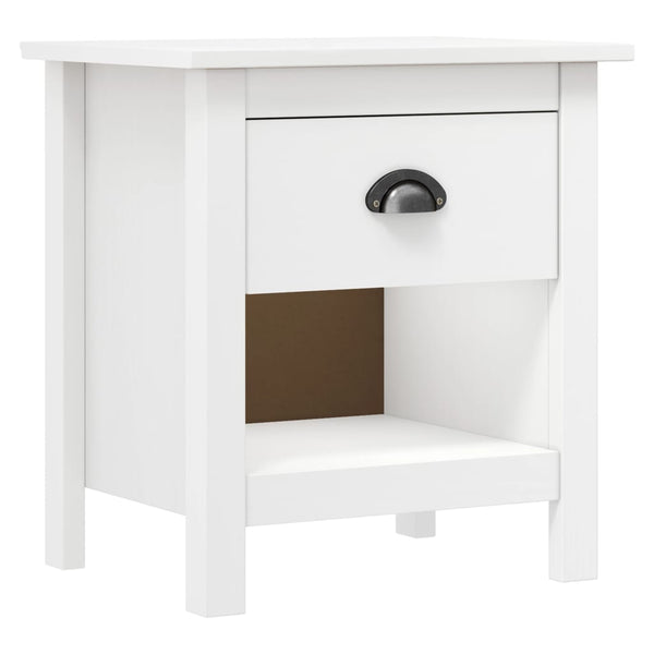 vidaXL Tables de chevet 2 pcs Hill 46x35x49,5 cm en pin massif
