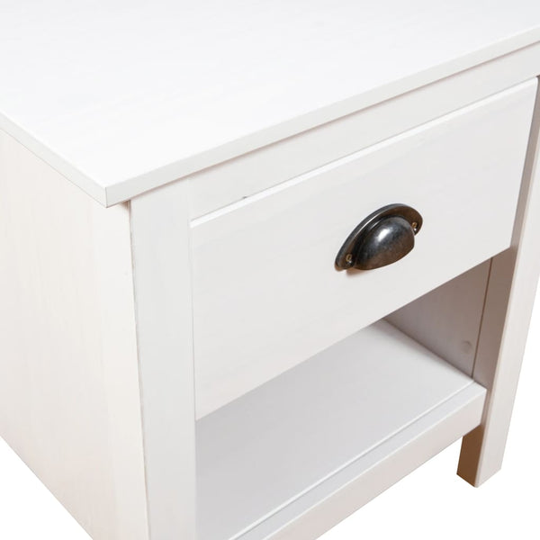 vidaXL Tables de chevet 2 pcs Hill 46x35x49,5 cm en pin massif