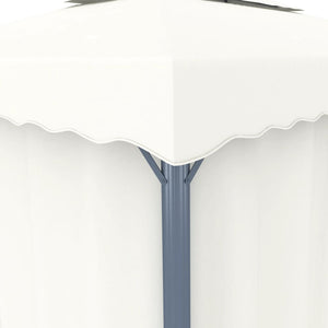 vidaXL Pavillon avec rideaux 3x3 m Crème Aluminium