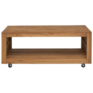 Couchtisch 110x60x40 cm Massivholz Teak