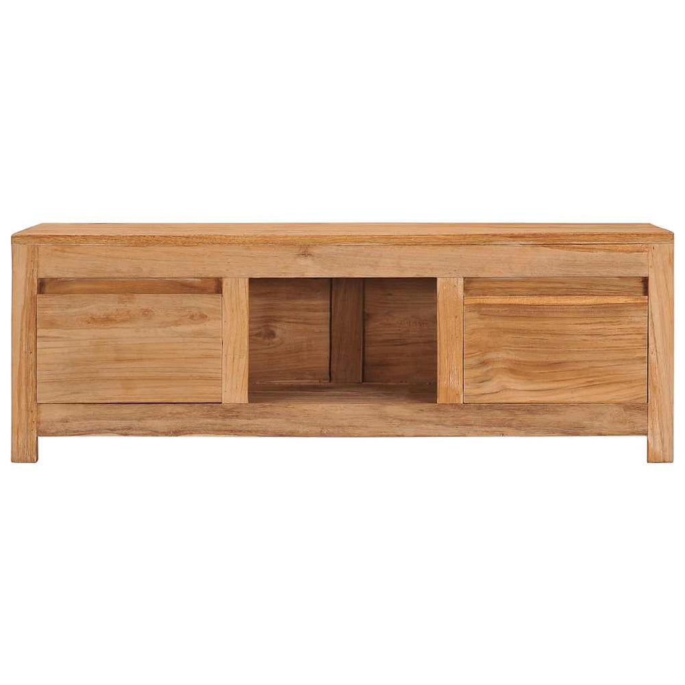 vidaXL Meuble TV 100x30x35 cm Bois de teck massif