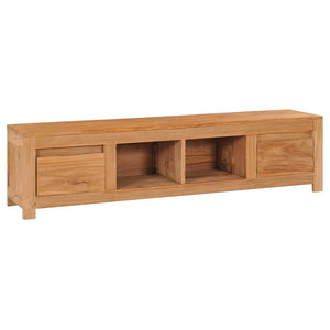 TV-Schrank 115x30x35 cm Massivholz Teak