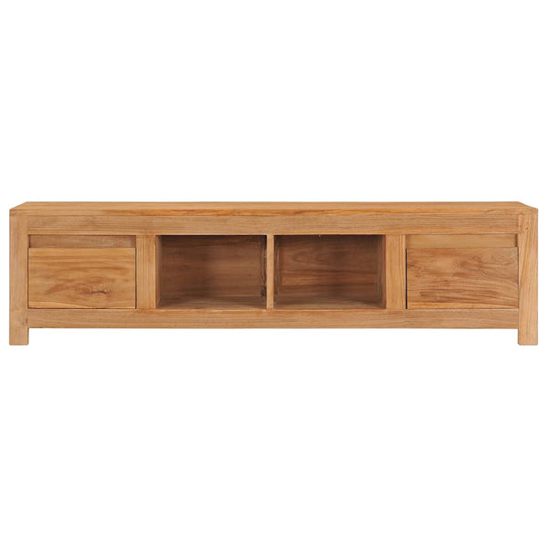 TV-Schrank 115x30x35 cm Massivholz Teak