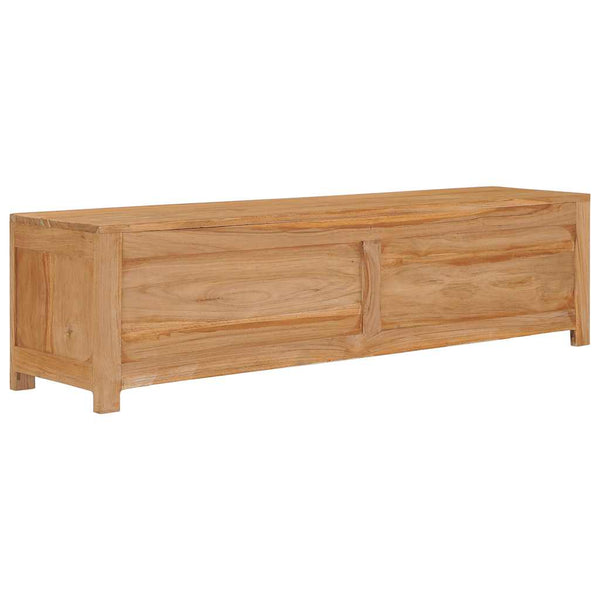 TV-Schrank 115x30x35 cm Massivholz Teak