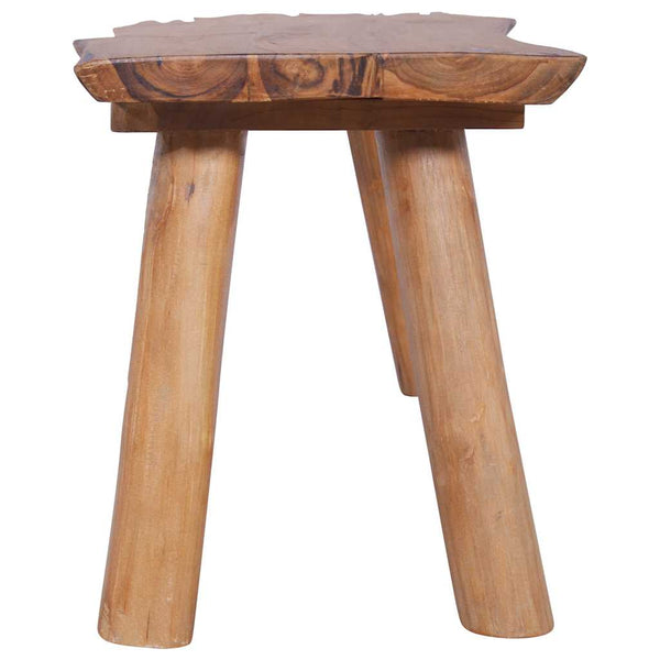 Gartenbank 120 cm Massivholz Teak