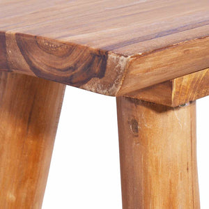 Gartenbank 120 cm Massivholz Teak
