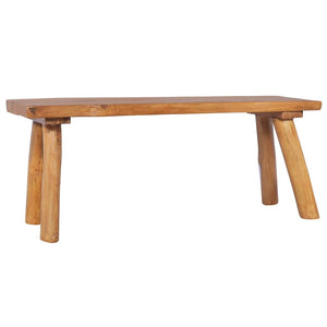 Gartenbank 120 cm Massivholz Teak