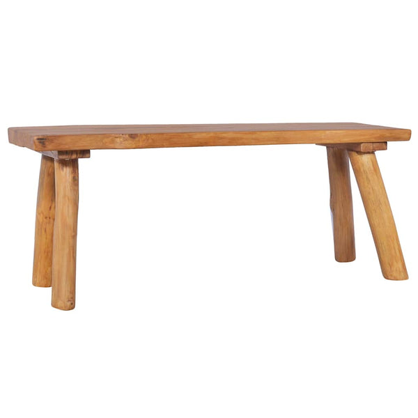 Gartenbank 120 cm Massivholz Teak