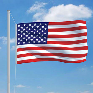 Flagge der Vereinigten Staaten und Mast Aluminium 6,2 m