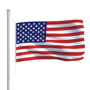 Flagge der Vereinigten Staaten und Mast Aluminium 6,2 m