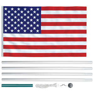 Flagge der Vereinigten Staaten und Mast Aluminium 6,2 m