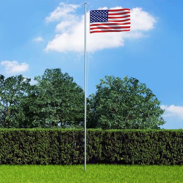 Flagge der Vereinigten Staaten und Mast Aluminium 6,2 m