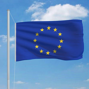 Europaflagge und Mast Aluminium 6,2 m
