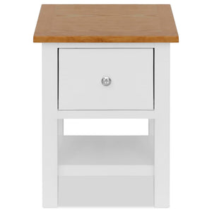 Nachttische 2 Stk. 36x30x47 cm Massivholz Eiche