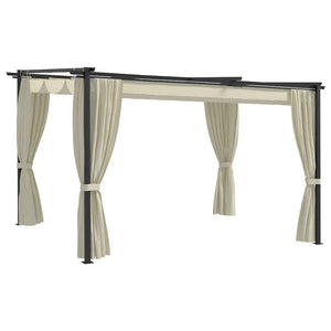 vidaXL Pavillon 4 x 3 m crème