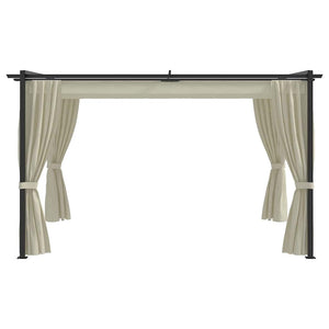 vidaXL Pavillon 4 x 3 m crème