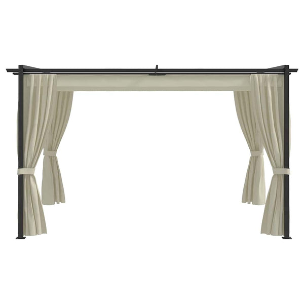 vidaXL Pavillon 4 x 3 m crème