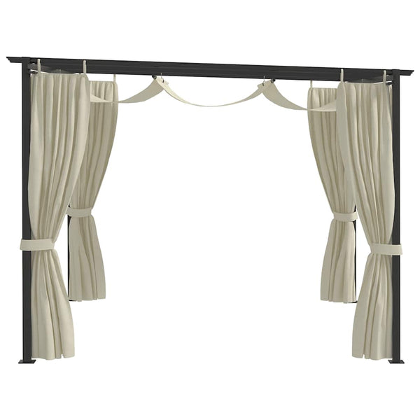 vidaXL Pavillon 4 x 3 m crème