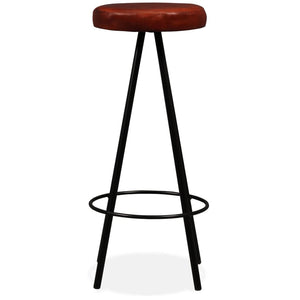 9-tlg. Bar-Set Massivholz Akazie und Echtleder