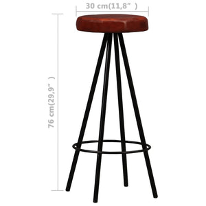 9-tlg. Bar-Set Massivholz Akazie und Echtleder