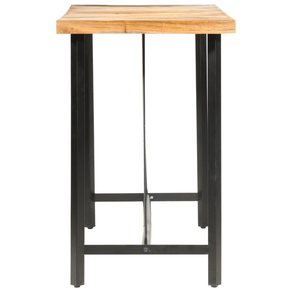 9-tlg. Bar-Set Massivholz Akazie, Echtleder und Canvas