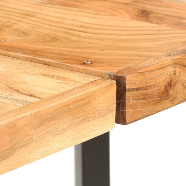 9-tlg. Bar-Set Massivholz Akazie, Echtleder und Canvas