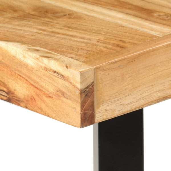 9-tlg. Bar-Set Massivholz Akazie, Echtleder und Canvas