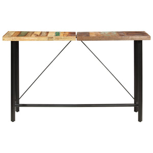 9-tlg. Bar-Set Recyceltes Massivholz und Echtleder