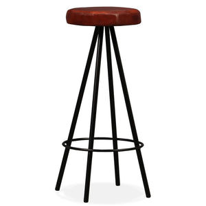 9-tlg. Bar-Set Recyceltes Massivholz und Echtleder