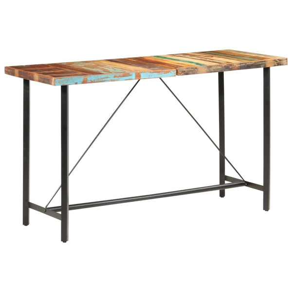 9-tlg. Bar-Set Recyceltes Massivholz