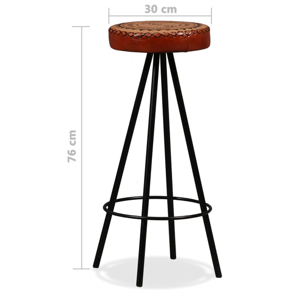 9-tlg. Bar-Set Recyceltes Massivholz, Echtleder und Canvas