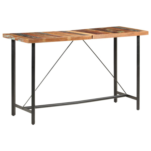7-tlg. Bar-Set Altholz und Echtleder