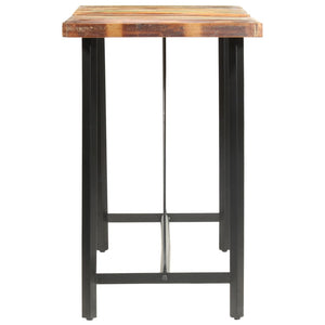 7-tlg. Bar-Set Altholz und Echtleder